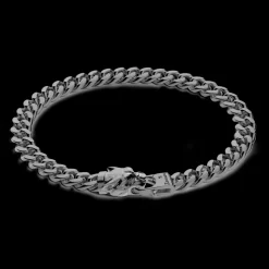Bracciale a grumetta Zancan in argento con chiusura a testa di pantera.