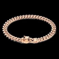 Bracciale a grumetta Zancan in argento con chiusura a testa di pitbull.
