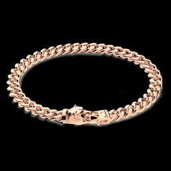 Bracciale a grumetta Zancan in argento con chiusura a testa d'orso.