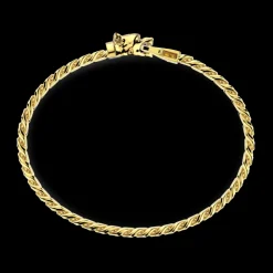 Bracciale a grumetta Zancan in argento con chiusura a testa di pitbull.