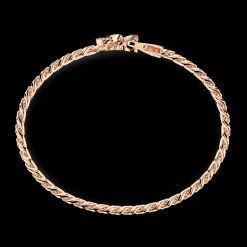 Bracciale a grumetta Zancan in argento con chiusura a testa di leone.