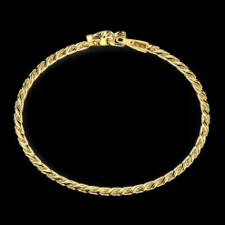 Bracciale a grumetta Zancan in argento con chiusura a testa di lupo.
