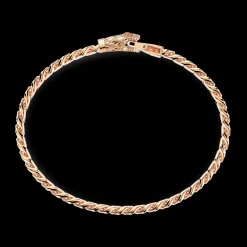 Bracciale a grumetta Zancan in argento con chiusura a testa di serpente.