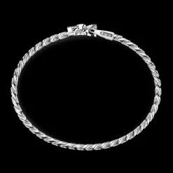 Bracciale a grumetta Zancan in argento con chiusura a testa di leone.