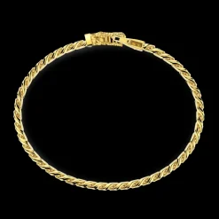 Bracciale a grumetta Zancan in argento con chiusura a testa di coccodrillo.