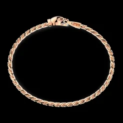 Bracciale a grumetta Zancan in argento con chiusura a testa d'aquila.