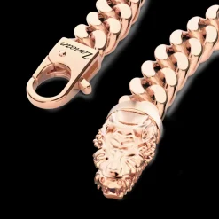 Bracciale a grumetta Zancan in argento con chiusura a testa di coccodrillo.