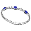 Bracciale a grumette Zancan in argento con pietre lapis.