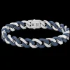 Bracciale a grumette Zanca in argento e ceramica.