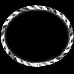 Bracciale a grumette Zanca in argento e ceramica.
