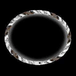 Bracciale a grumette Zanca in argento e ceramica con maglie smaltate.