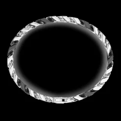 Bracciale a grumette Zanca in argento e ceramica con maglie smaltate.