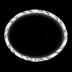 Bracciale a grumette Zanca in argento con pietre nere.