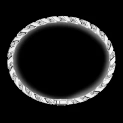 Bracciale a grumette Zanca in argento con smalto nero.