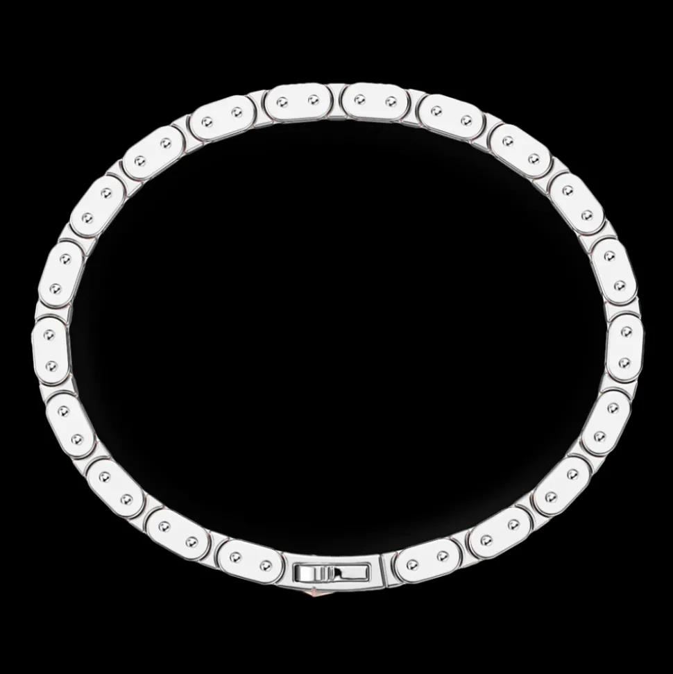 Bracciale da uomo Zancan in argento e oro rosa.