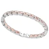Bracciale solo maglia Zancan in oro rosa 18k ed argento.