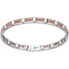 Bracciale solo maglia Zancan in oro rosa 18k ed argento.