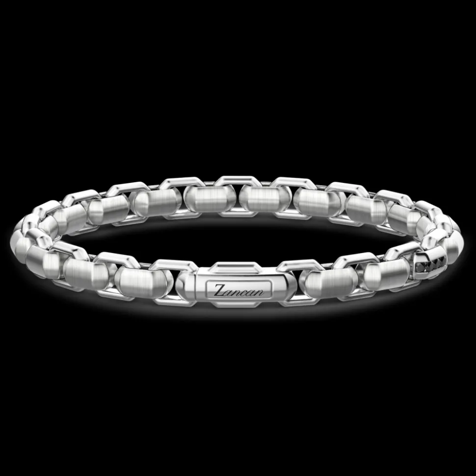 Bracciale solo maglia Zancan in argento.