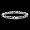 Bracciale solo maglia Zancan in argento con pietre nere.