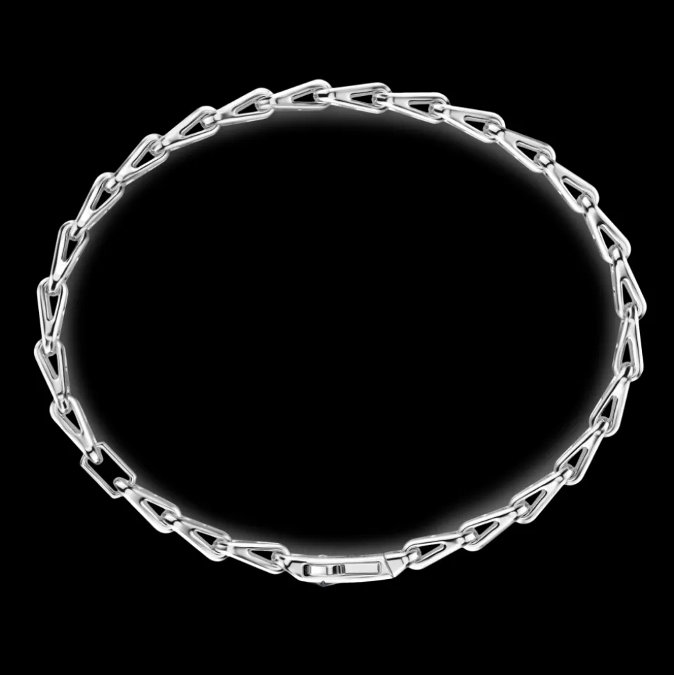 Bracciale solo maglia Zancan in argento.