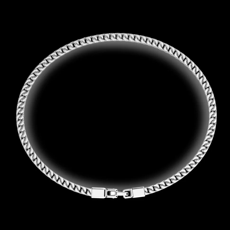 Bracciale solo maglia Zancan in argento.