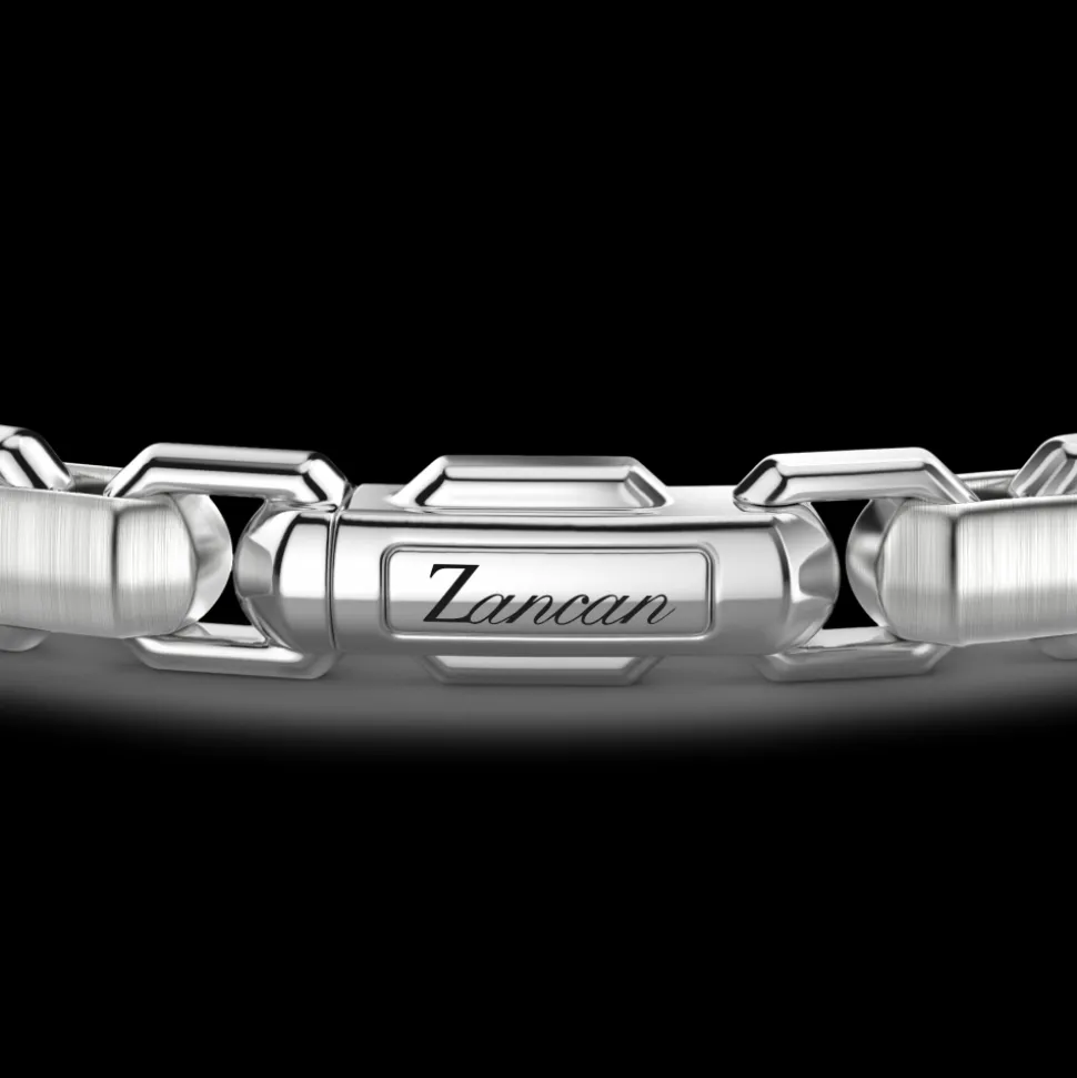 Bracciale solo maglia Zancan in argento.