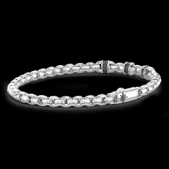 Bracciale solo maglia Zancan in argento.