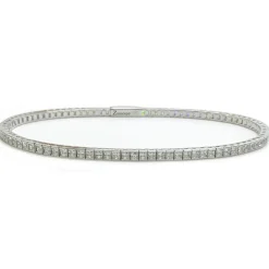 Bracciale tennis Zancan in argento e zirconi.