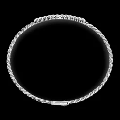 Bracciale Zancan a grumette in argento con targa.