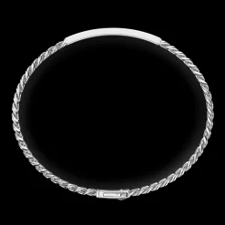 Bracciale Zancan a grumette in argento con targa.