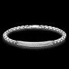 Bracciale Zancan a maglia venezia in argento con targa.