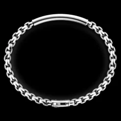Bracciale Zancan a maglia venezia in argento con targa.