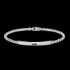 Bracciale Zancan in argento con targa e pietre nere.