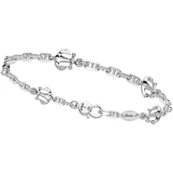 Bracciale Zancan in argento con ancore.