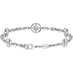 Bracciale Zancan in argento con rose dei venti.