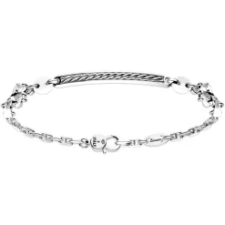 Bracciale Zancan in argento con targa.