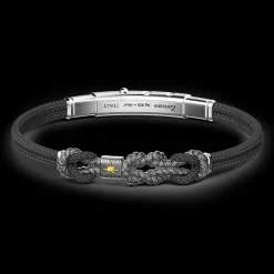 Bracciale Zancan in argento brunito con nodo.