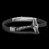 Bracciale Zancan in argento brunito con  coda di Sirena.