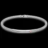 Bracciale Zancan in argento con vite in oro rosa su targa.