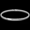 Bracciale Zancan in argento con pietre nere.