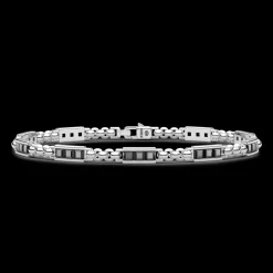 Bracciale Zancan in argento con pietre naturali.