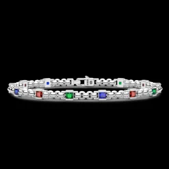 Bracciale Zancan in argento con pietre naturali.