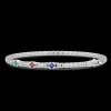Bracciale Zancan in argento con pietre naturali.