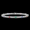 Bracciale Zancan in argento con pietre naturali.