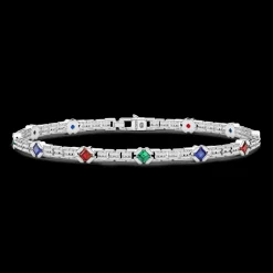 Bracciale Zancan in argento con pietre naturali.