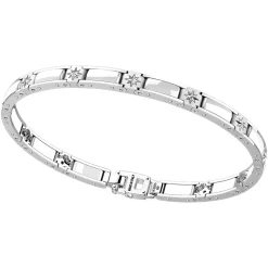 Bracciale Zancan in argento e ceramica con rose dei venti.