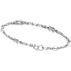 Bracciale Zancan in argento con nodi nautici.