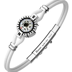 Bracciale Zancan in argento con bussola.