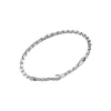 Bracciale Zancan in argento con maglie a coda di volpe.