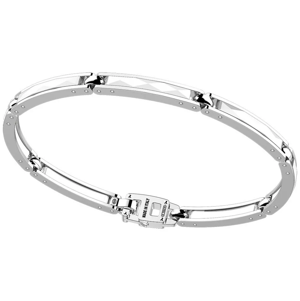 Bracciale Zancan in argento e ceramica.